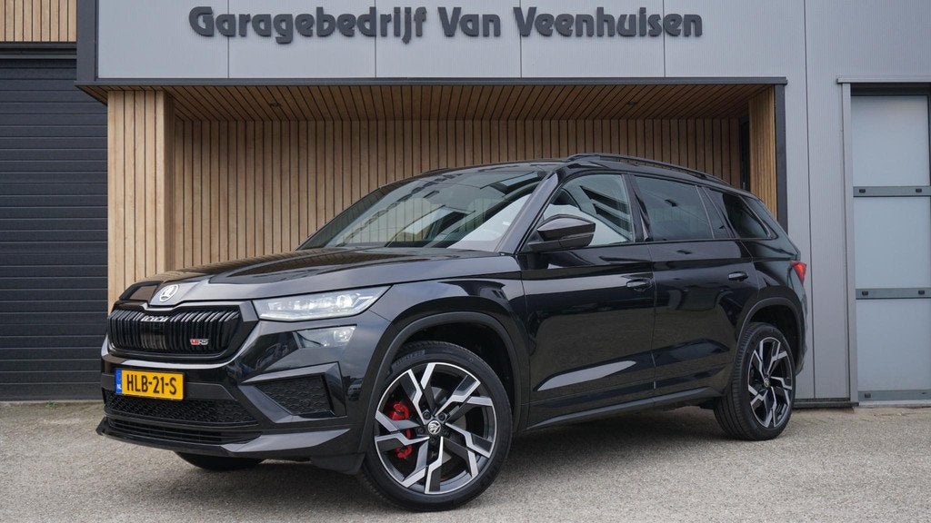 Skoda Kodiaq 2.0 TSI 245pk VRS 7-Zits DSG RS-Seats Pano.Dak, Auto's, Skoda, Gebruikt, Euro 6, Zwart, Kodiaq