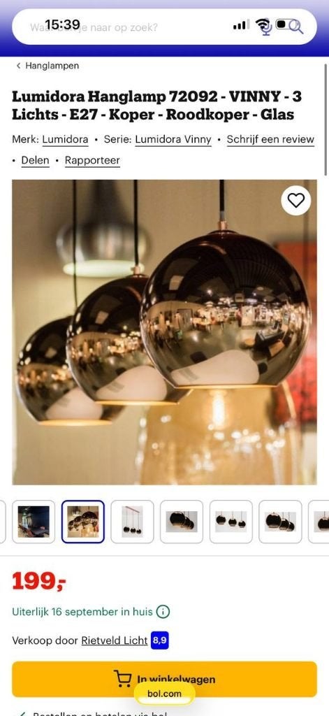Lumidora Hanglamp - 3 Lichts, Ophalen, E27 (groot), Modern, Glas