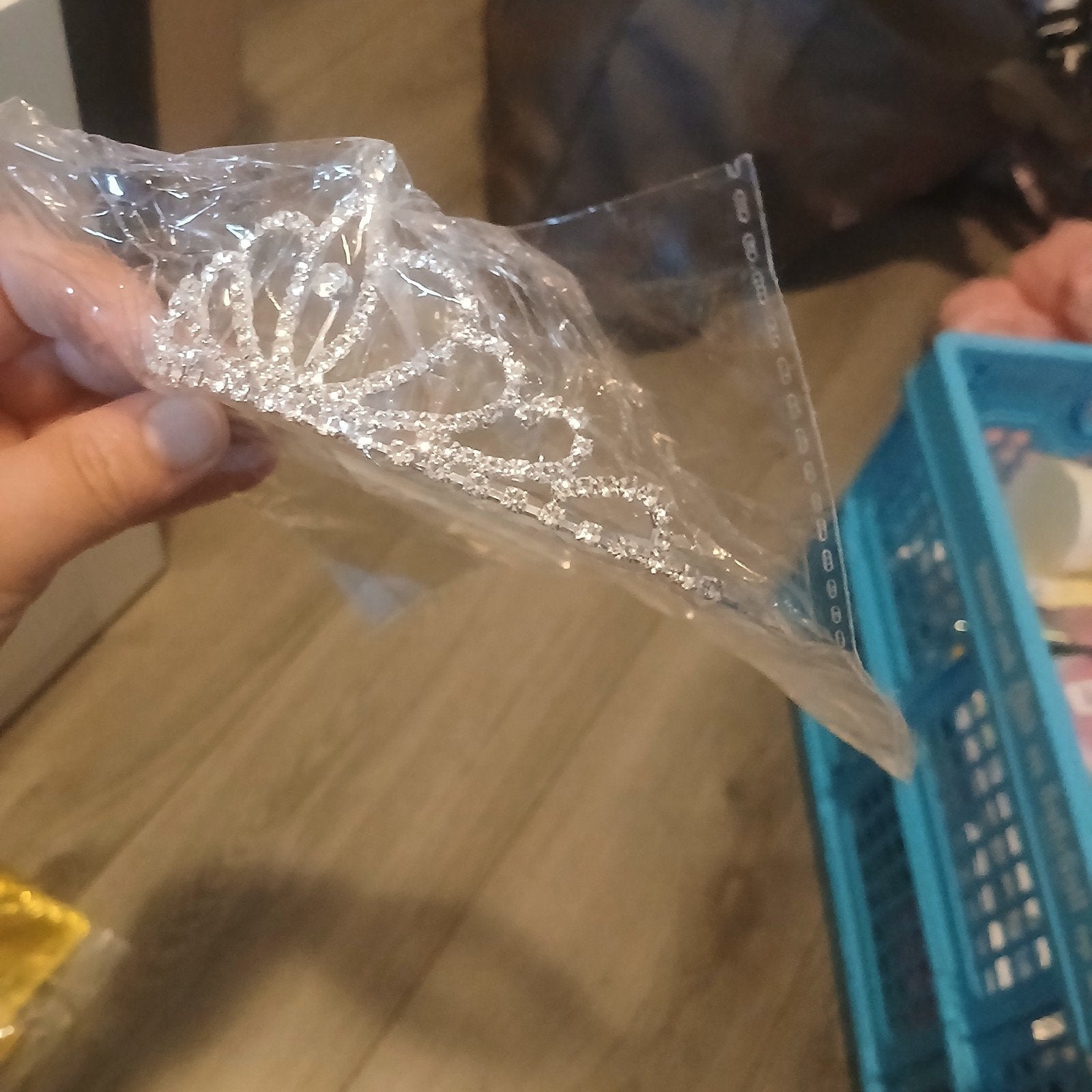 Nieuwe tiara met strass steentjes, Ophalen, Nieuw
