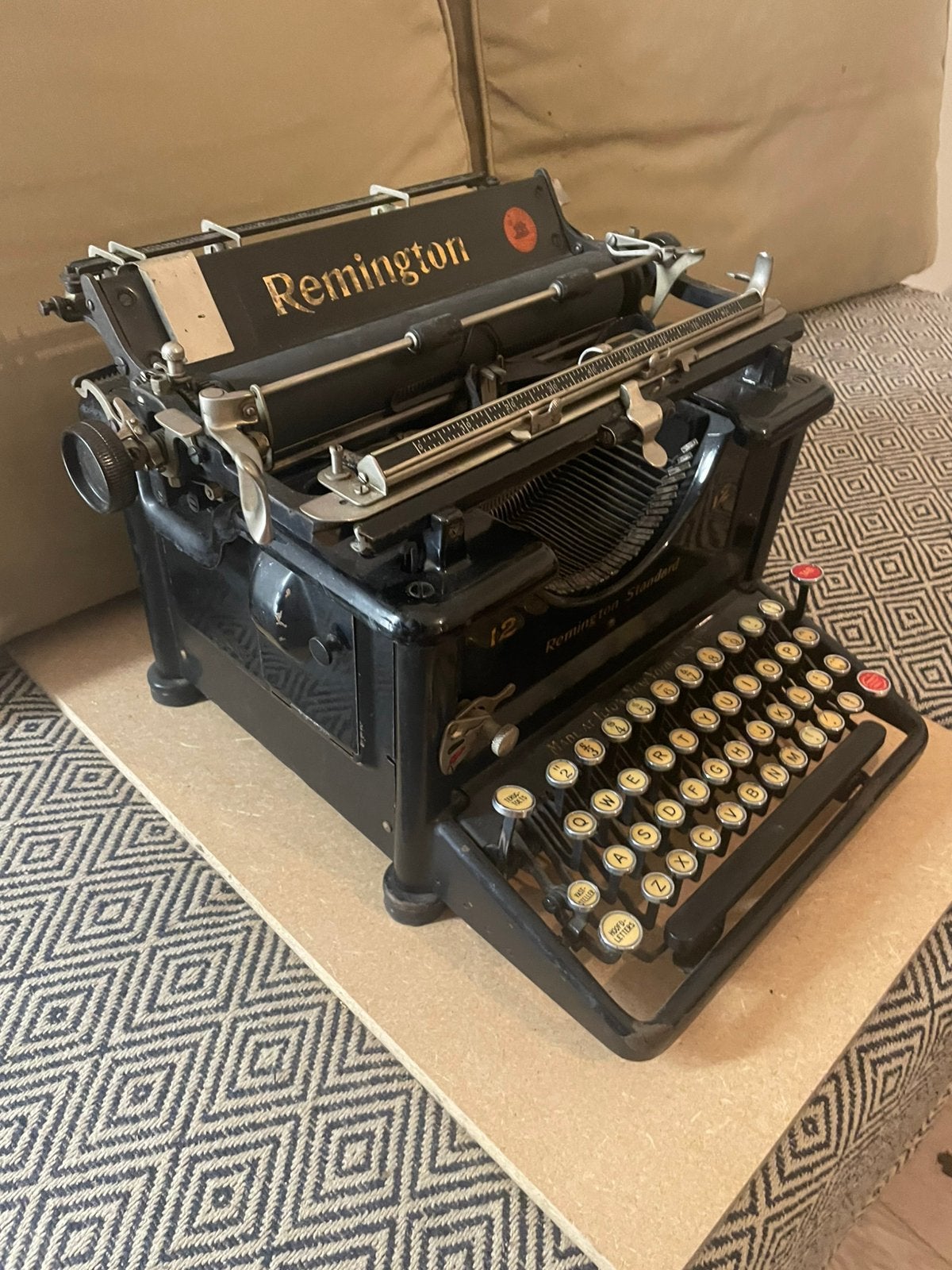Remington Model 12 anthiek typewriter, Ophalen, Gebruikt