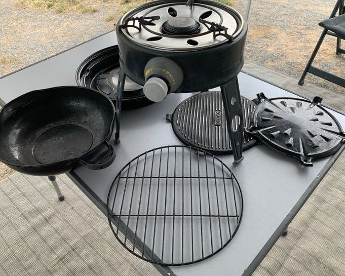 Cadac Safari Chef 6547F - Compacte Camping BBQ/Kooktoestel, Ophalen of Verzenden, Gebruikt