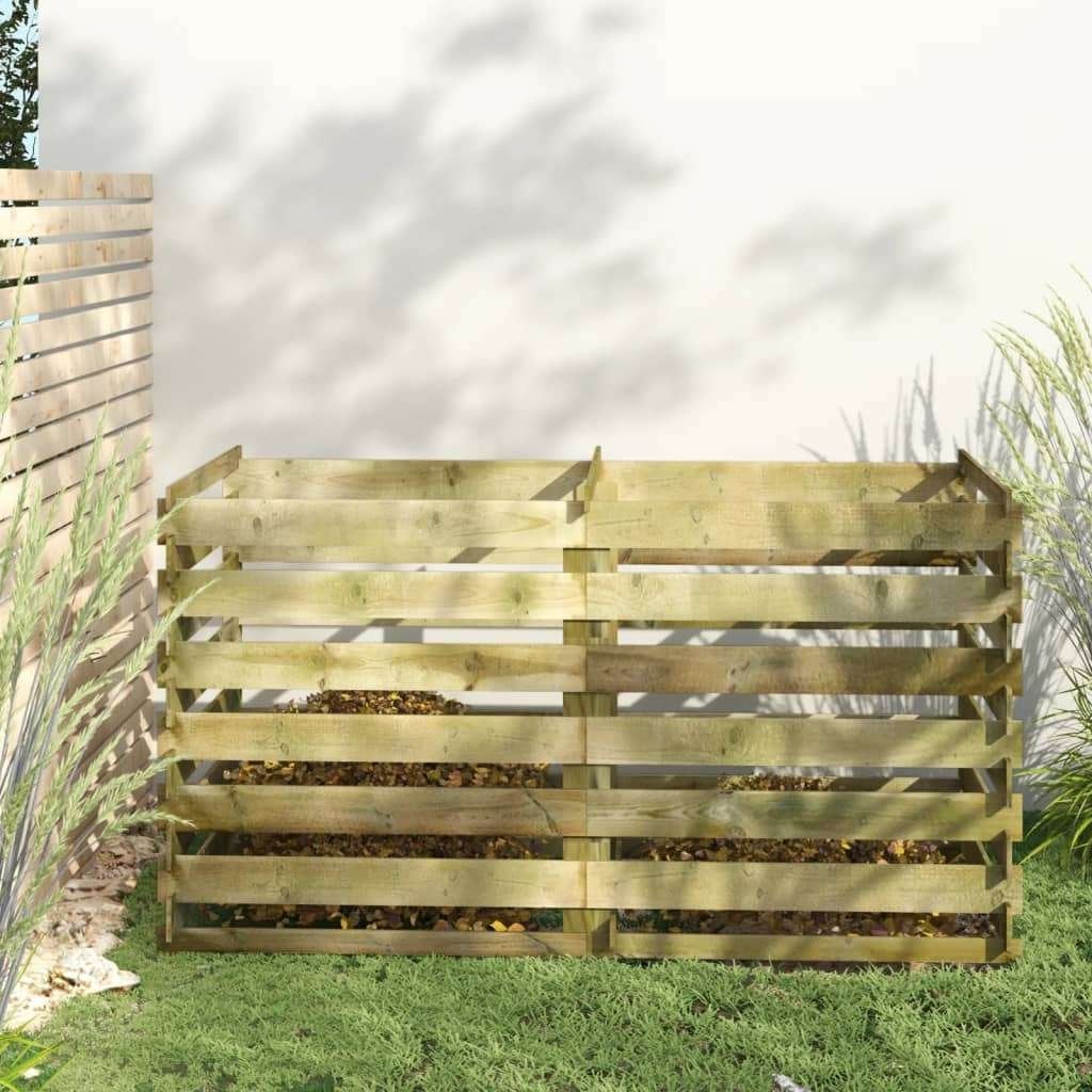 Compostbak vierkant 180x90x90cm hout compost GRATIS BEZORGD, Verzenden, Compostbak