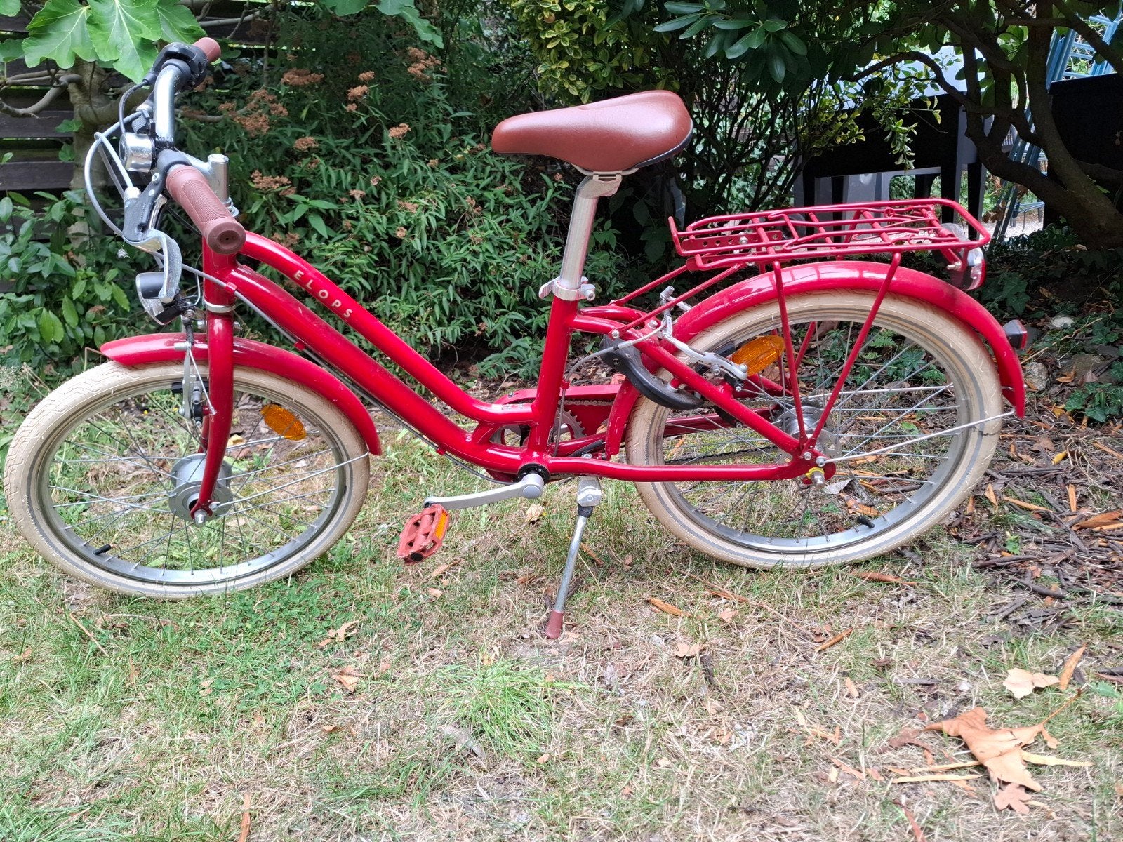mooie goede kinderfiets Decathlon -20 inch, Fietsen en Brommers, Ophalen, Gebruikt, Velgrem, Minder dan 16 inch