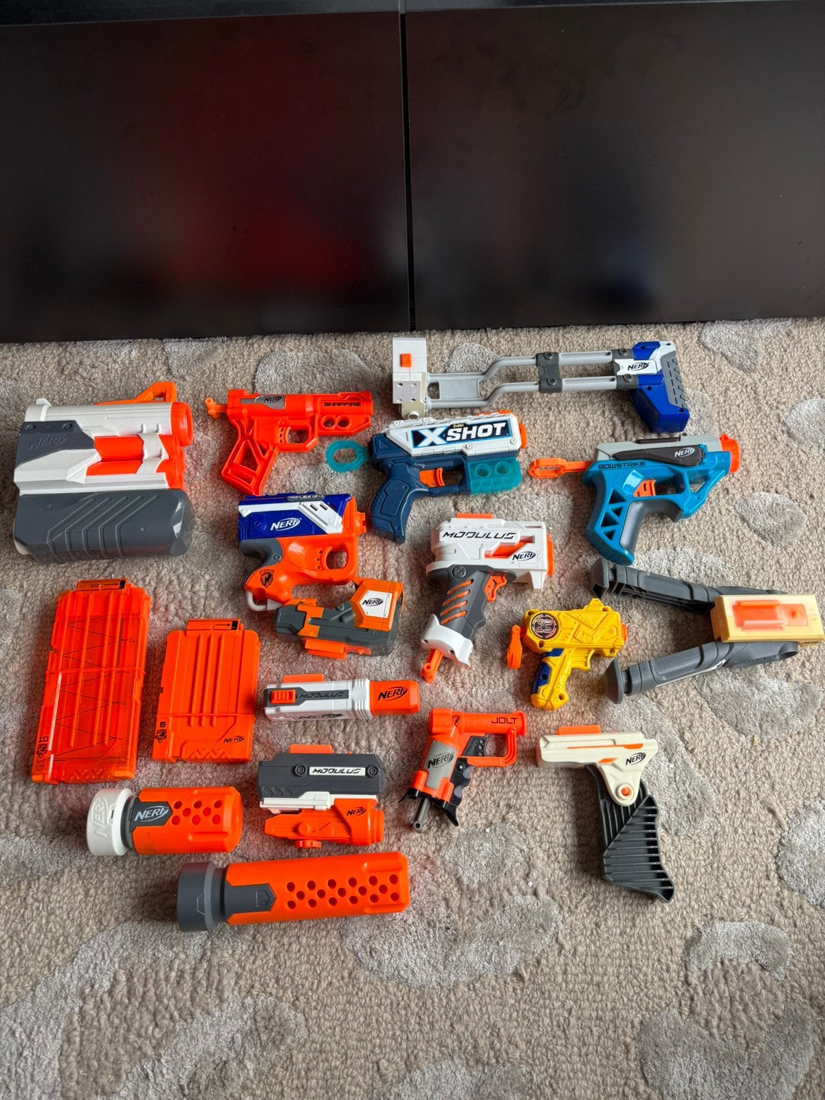 Nerf opzetstukken/onderdelen/magazijnen, Ophalen of Verzenden, Zo goed als nieuw