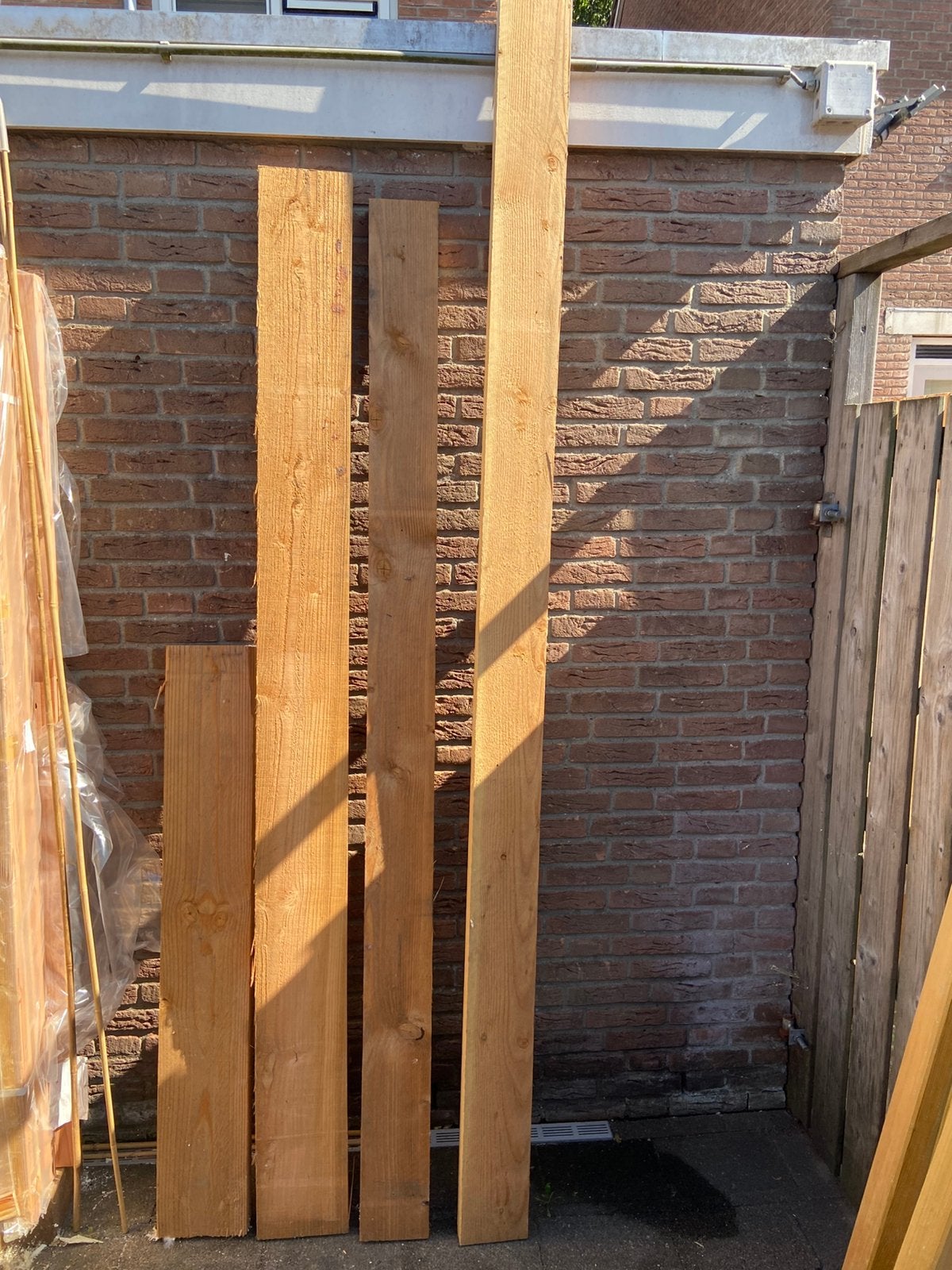 Stevige Douglas balken (50x150x3000 & 70x195x2300), Ophalen, Nieuw, Hout, Overige typen
