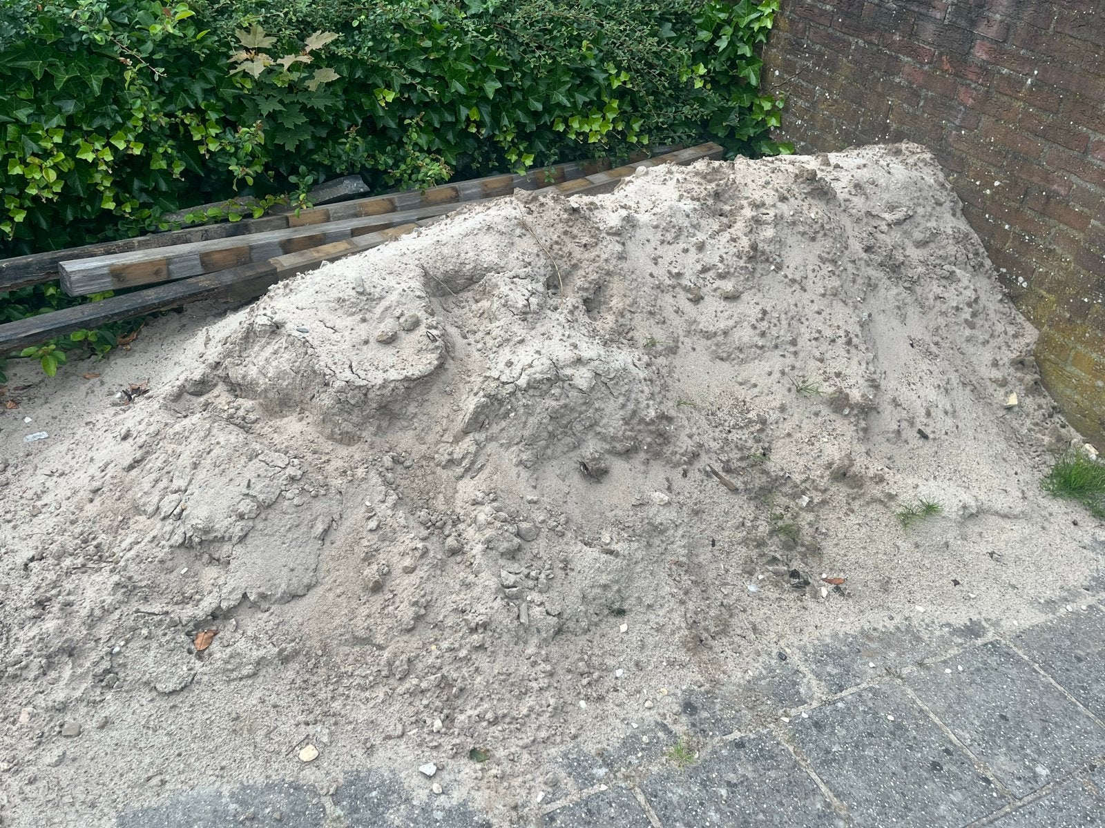 Gratis zand af te halen., Tuin en Terras, Zand, Ophalen, Gebruikt, Overige typen
