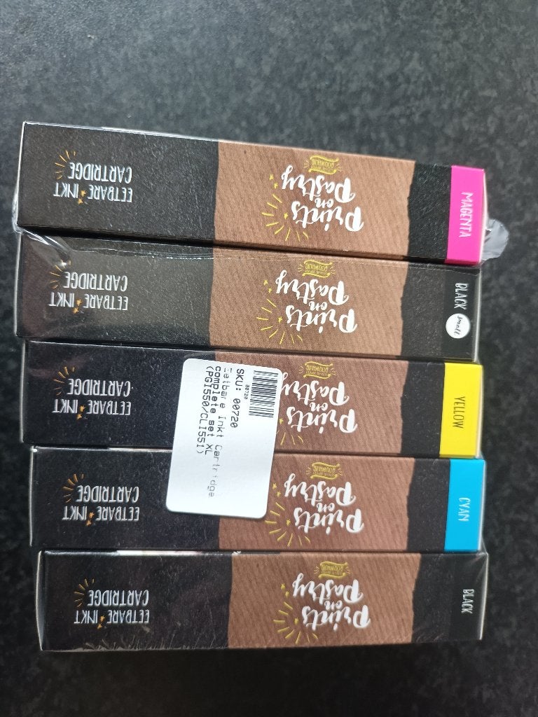 nieuw set eetbare inkt cartridge superieur complete set XL,, Ophalen of Verzenden