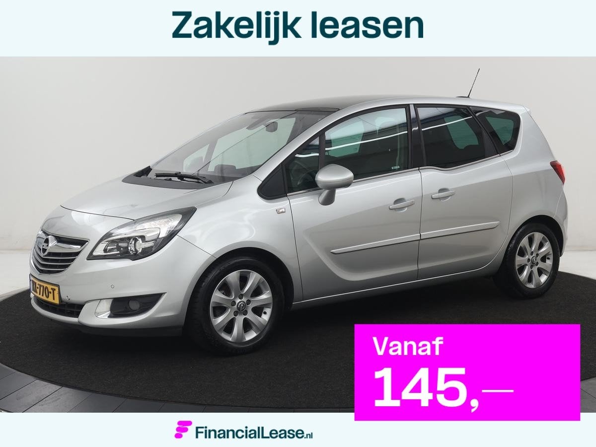 Opel Meriva 1.4 Turbo Blitz | Panoramadak | Trekhaak | Leder, Voorwielaandrijving, Stof, Gebruikt, 4 cilinders