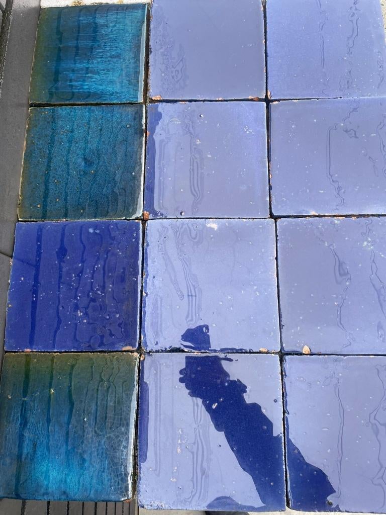 oud hollands glazuurde tegels, Tuin en Terras, Ophalen of Verzenden, Beton, Terrastegels
