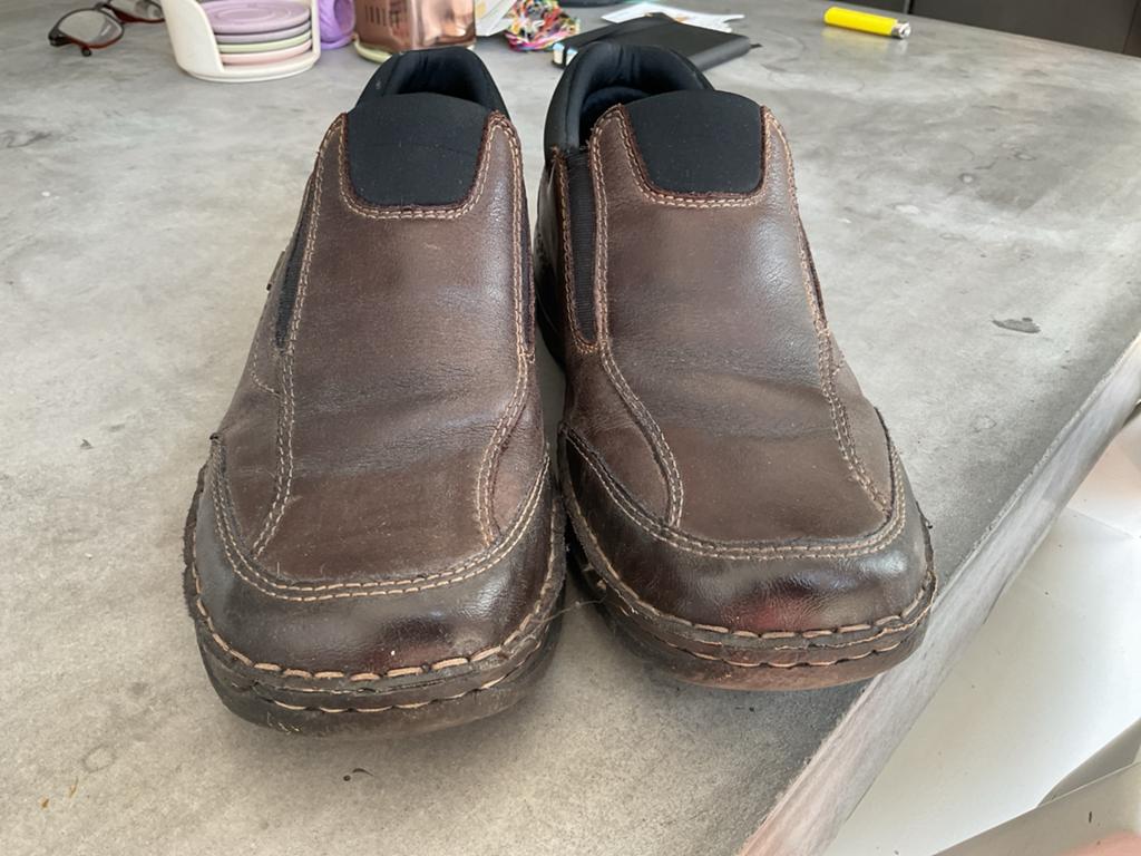 Rieker Instapschoenen Heren Maat 42 Bruin Leer Comfort, Ophalen of Verzenden, Gedragen, Bruin, Loafers