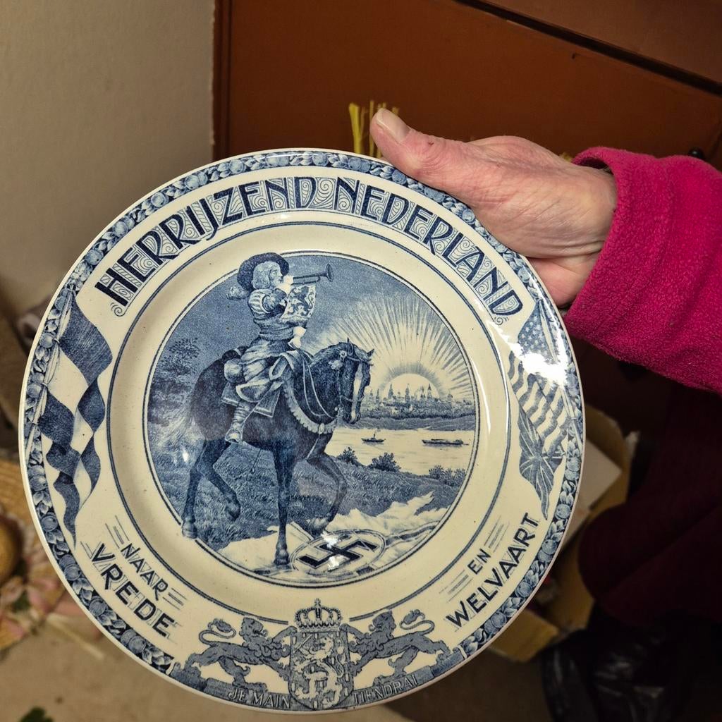 Mooi Bord Herrijzend Nederland geen beschadigingen., Ophalen of Verzenden