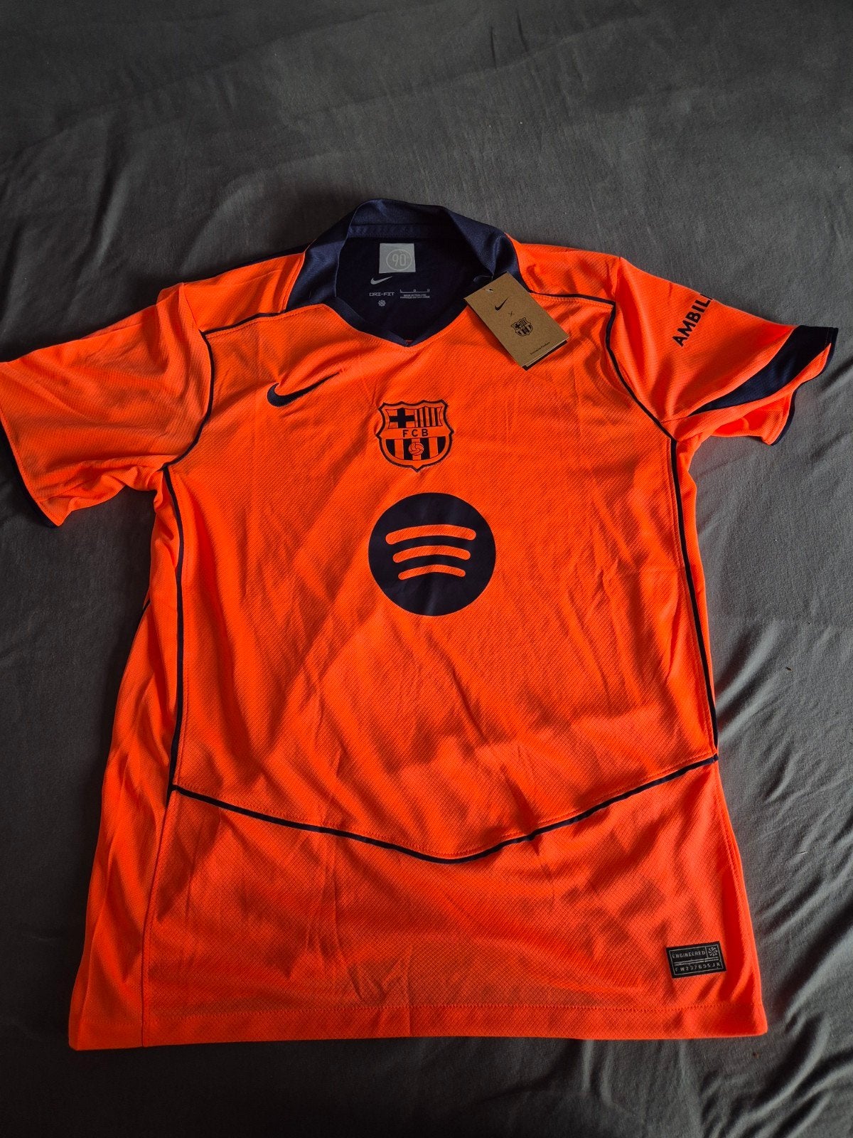 FC Barcelona uitshirt 2022/2023 - Oranje - Maat L, Ophalen, Maat 52/54 (L), Nike, Oranje