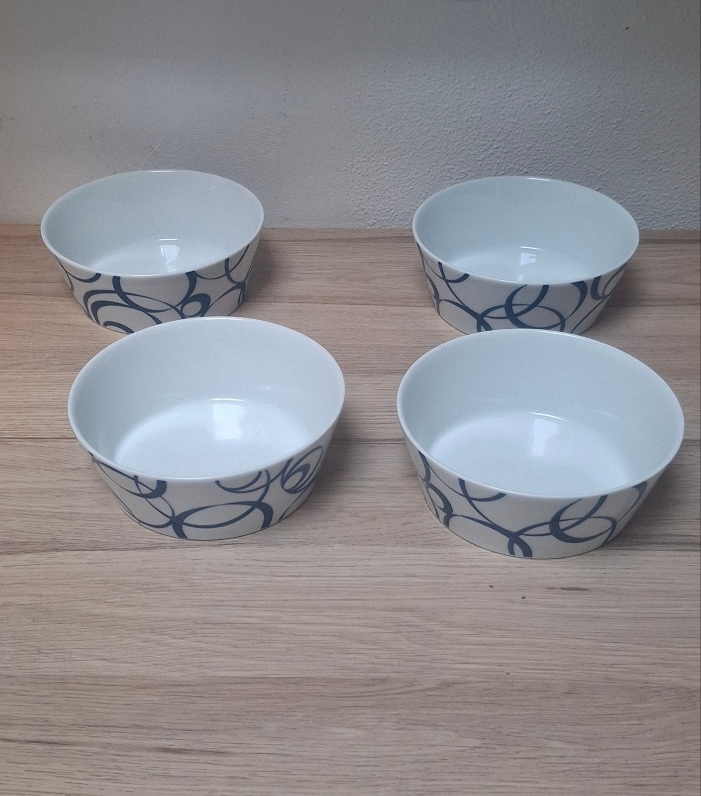 4 Arzberg Tric Vivid bloom kommen. Blauw., Ophalen of Verzenden