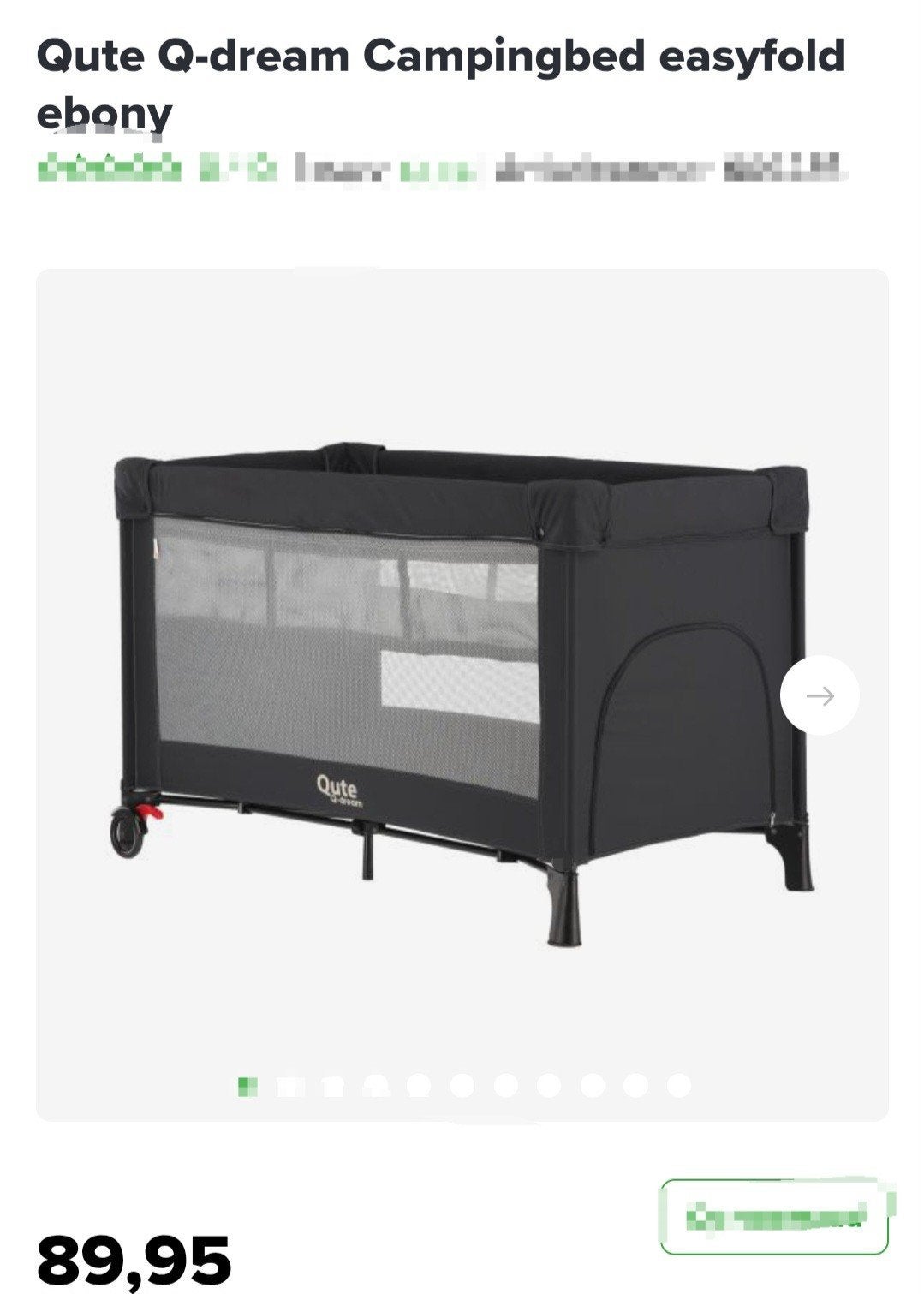 Campingbed Easyfold  met matras, Ophalen, Zo goed als nieuw, Overige typen