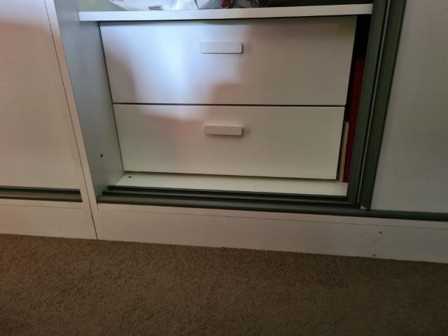 Lades dubbel wit voor los in de kast te zetten, Nieuw, Minder dan 100 cm, Met lade(s), 25 tot 50 cm