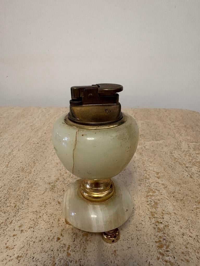Onyx tafelaansteker vintage, Ophalen of Verzenden