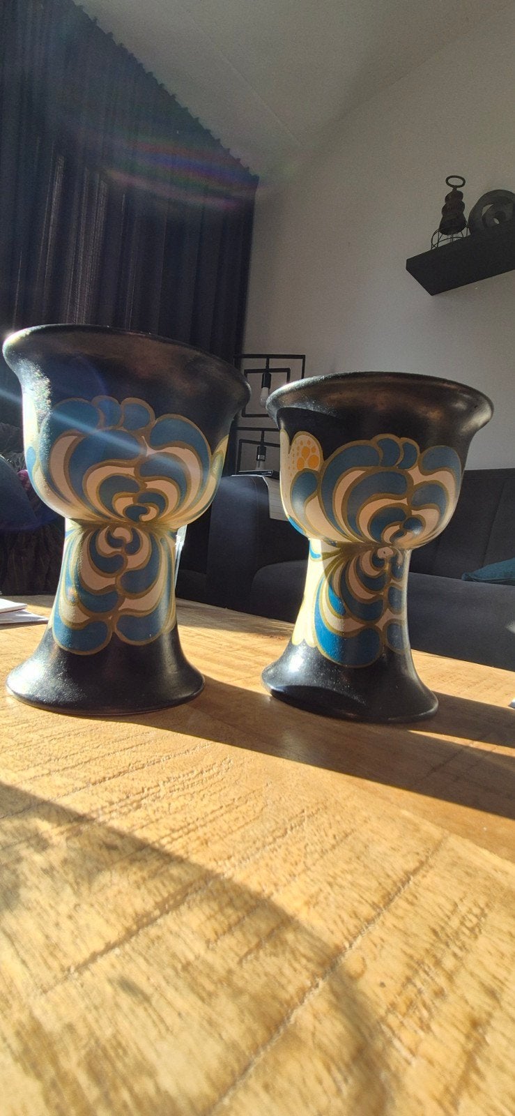 Set van 2 Sparta Gouda vazen - Uniek design, Antiek en Kunst, Ophalen of Verzenden