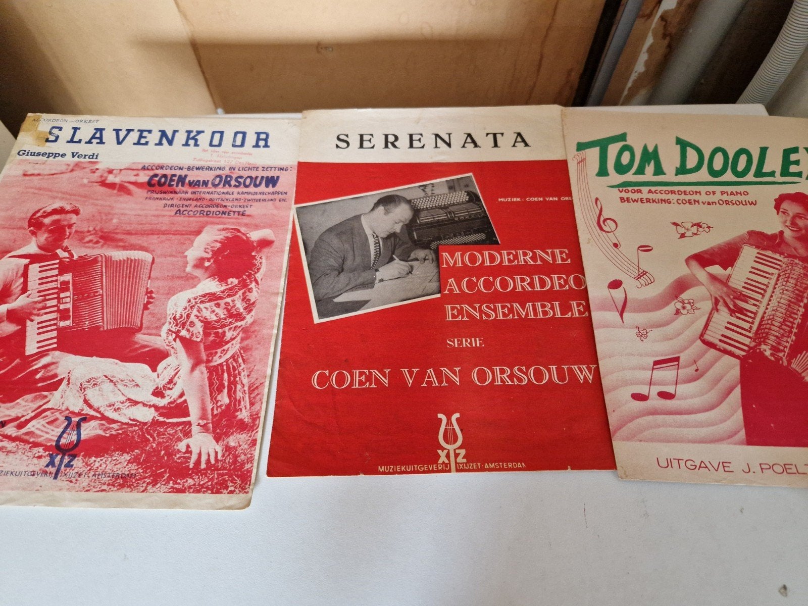 Vintage bladmuziek voor accordeon - Coen van Orsouw, Gebruikt, Verzenden, Klassiek, Artiest of Componist