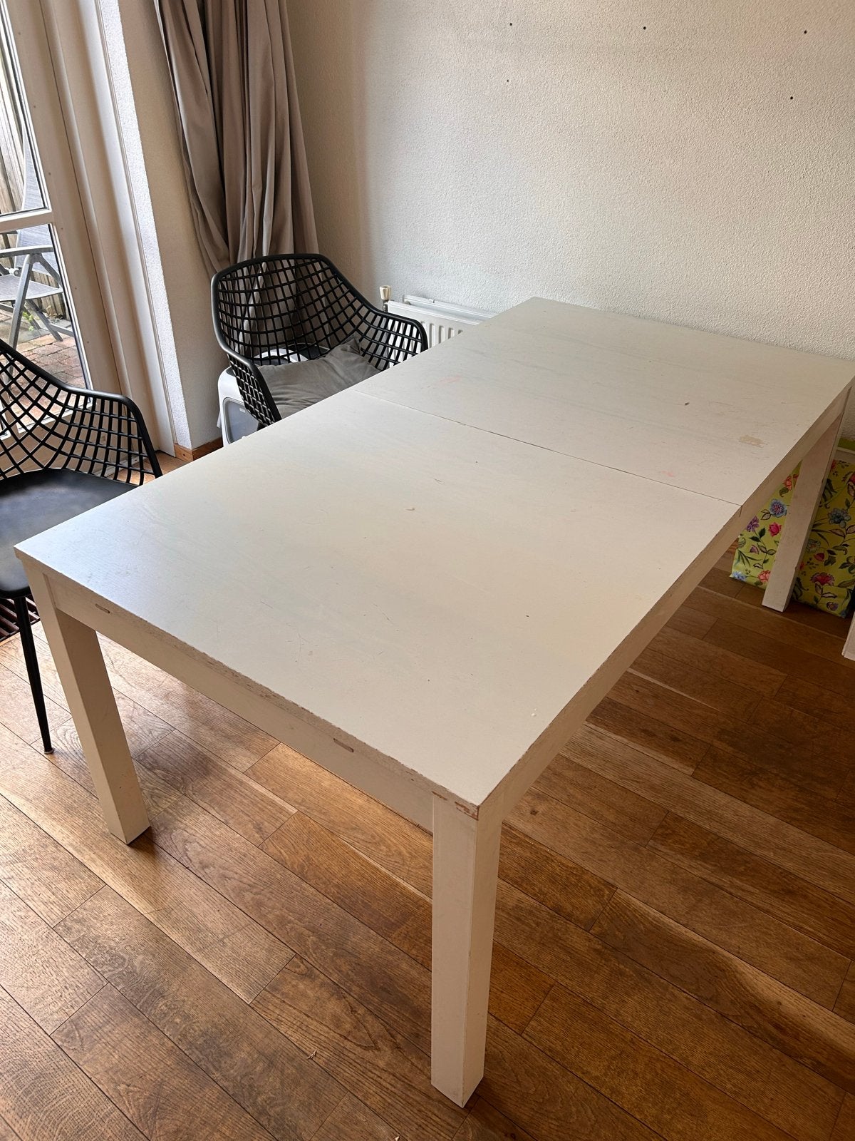 Ikea Bjursta eettafel - uitschuifbaar, Huis en Inrichting, Tafels | Eettafels, Ophalen, Gebruikt, 50 tot 100 cm, 150 tot 200 cm