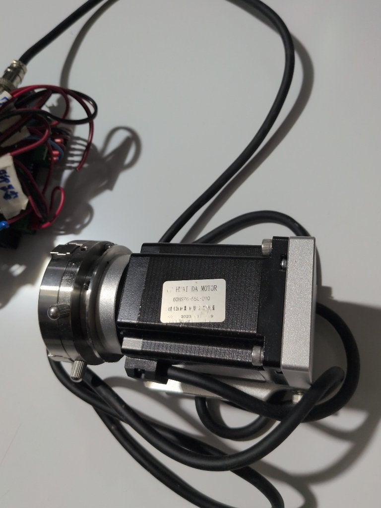 Rotatie-as voor fiber laser + DM542 stappenmotor driver, Ophalen of Verzenden, Gebruikt