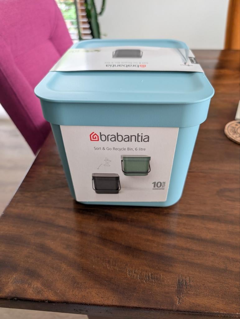 Nieuwe Brabantia Sort & Go Recycle Bin - 6 liter, Minder dan 10 liter, Ophalen, Nieuw, Kunststof