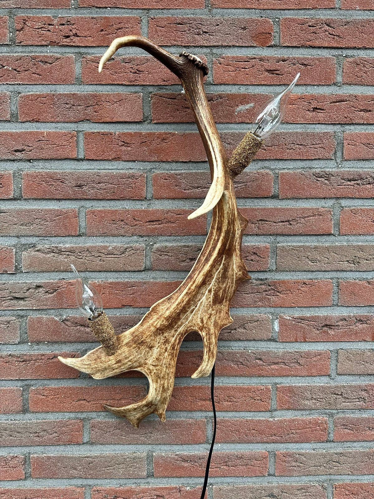 Geweien geweienlamp jacht Veluwe geweien edelhert wandlamp., Huis en Inrichting, Ophalen of Verzenden, Nieuw