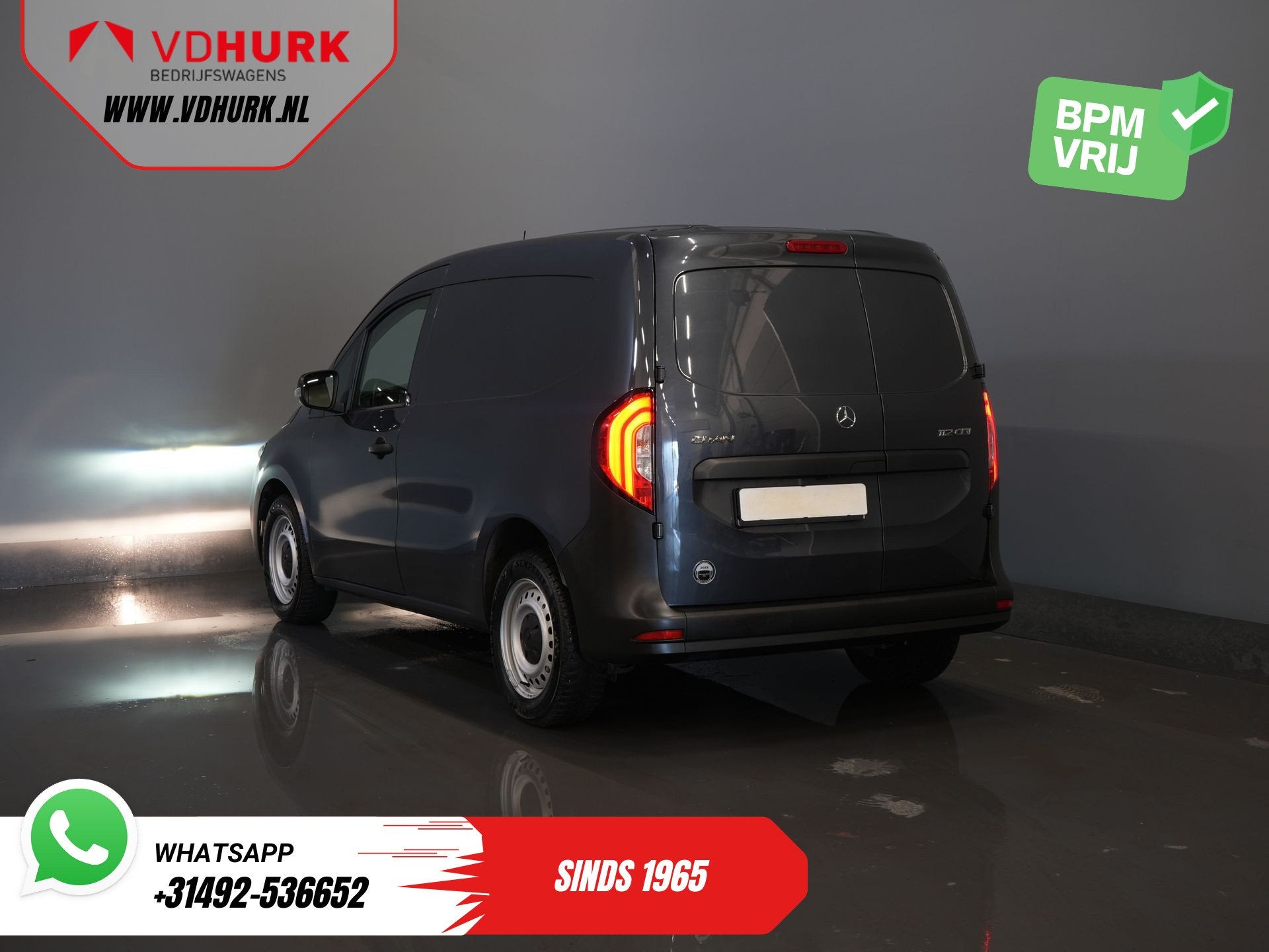 Mercedes-Benz Citan 112 CDI Aut. LED/ Carplay/ 3Pers/ Stoelv, Auto's, Bestelauto's, Stof, Gebruikt, 4 cilinders, 1618 kg