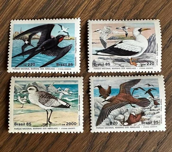 Brazilië 1985 vogels postfris nationaal park abrolhos, Ophalen of Verzenden, Postfris