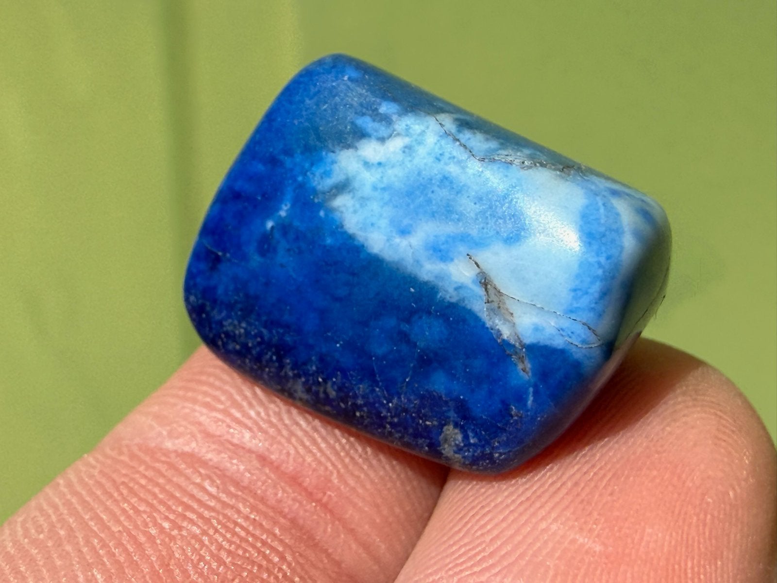 Lapis Lazuli broekzaksteen trommelsteen mineralen, Verzamelen, Mineralen en Fossielen, Ophalen of Verzenden, Mineraal