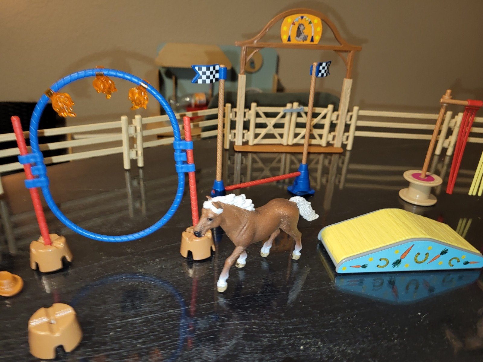 Grote Schleich Paarden Speelset met Hindernissen en Figuren, Ophalen