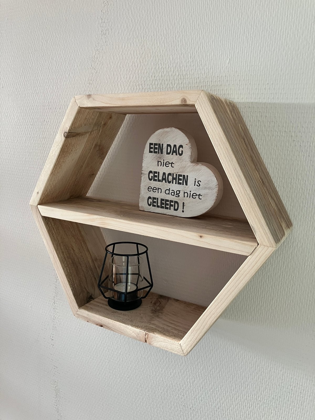 Hexagon Wandplank met/zonder legplank NIEUW, Ophalen, Nieuw