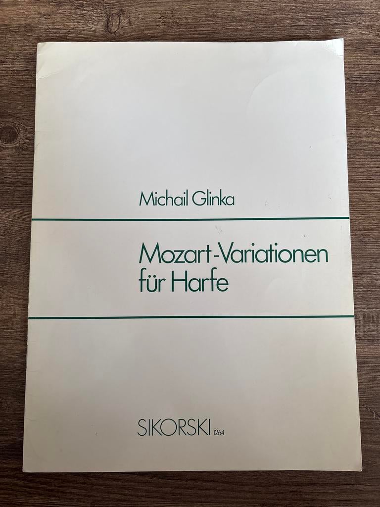 Michail Glinka - Mozart-Variationen voor harp, Muziek en Instrumenten, Gebruikt, Klassiek, Artiest of Componist, Overige instrumenten