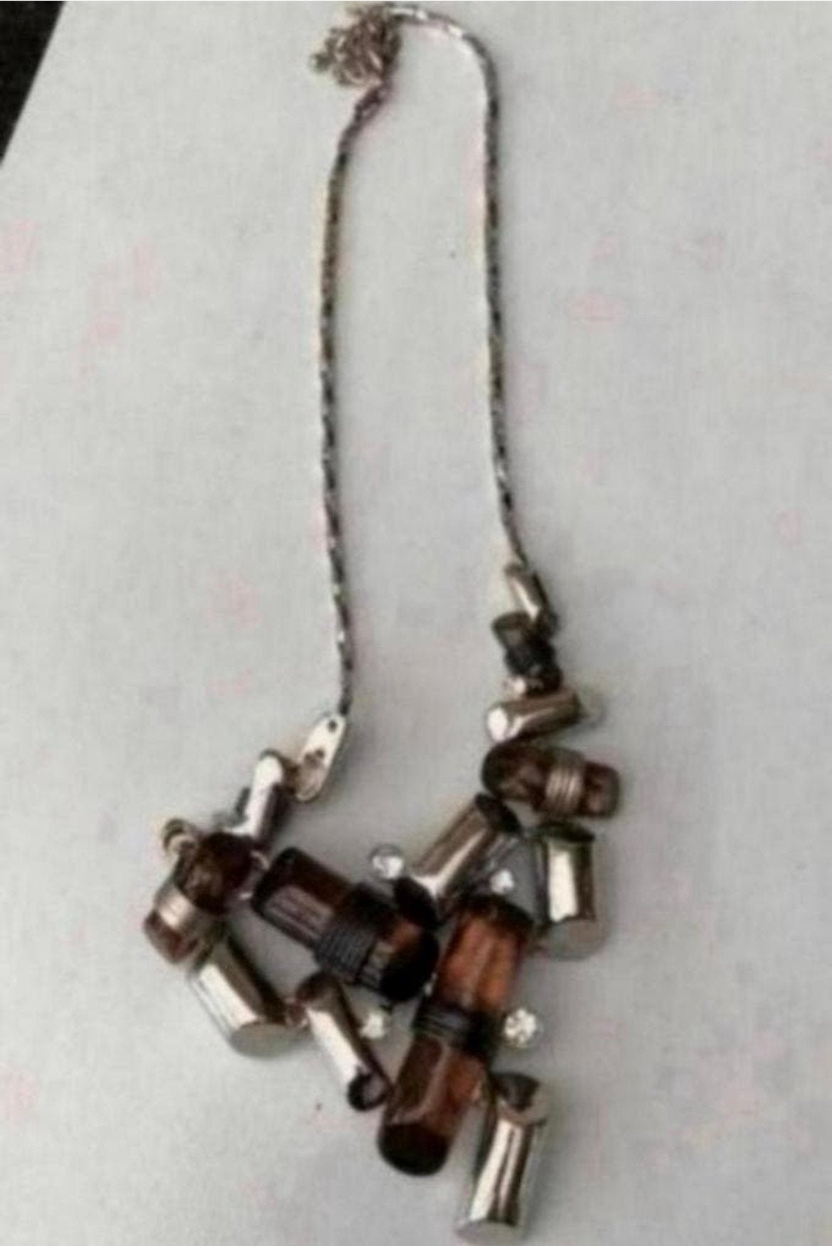 Mooie Dames Ketting met Bruine Stenen. NIEUW of Groene Steen, Sieraden, Tassen en Uiterlijk, Ophalen of Verzenden, Nieuw, Steen of Mineraal