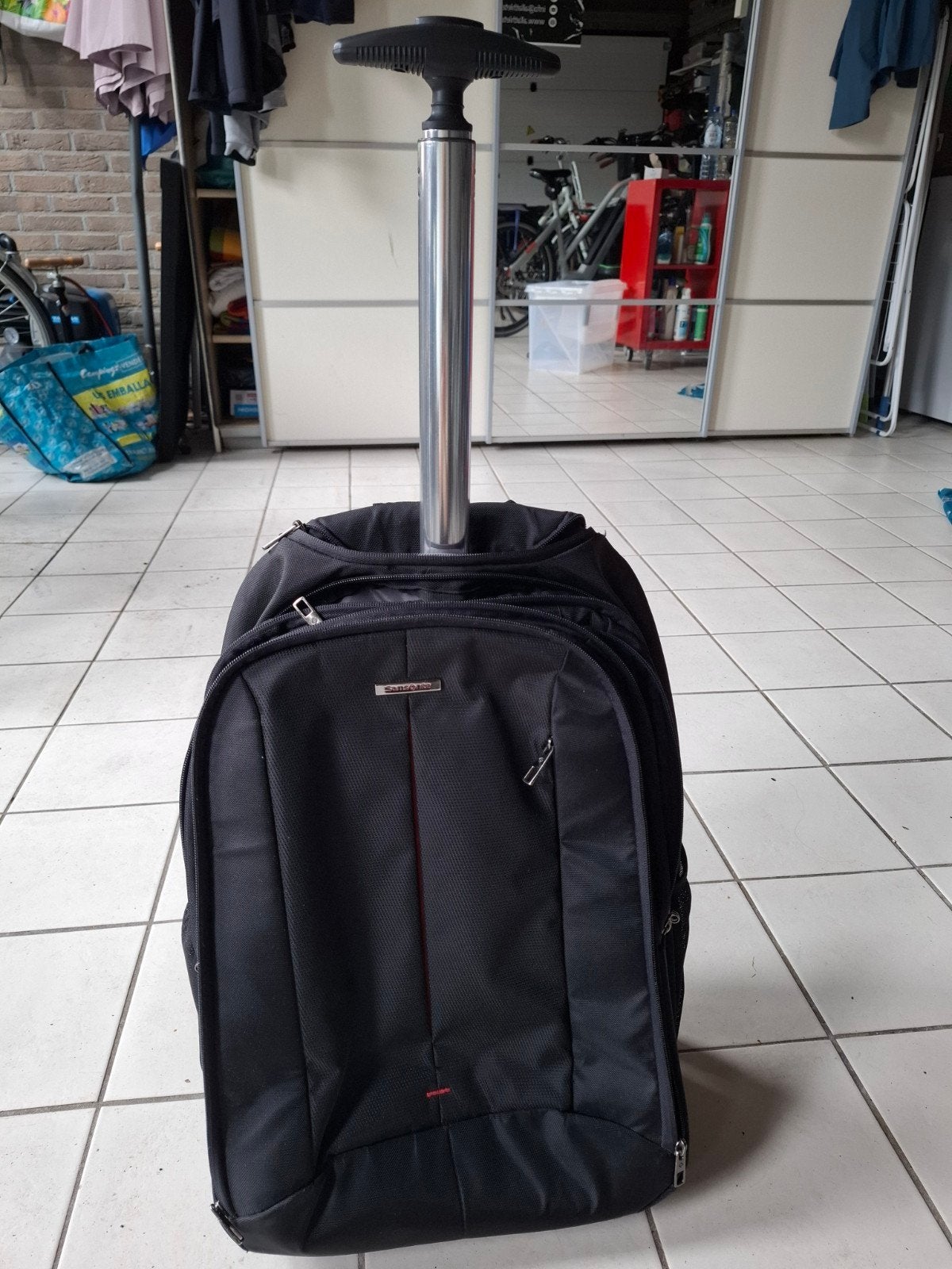 samsonite laptoptrolley, werktas, rugzaktrolley, Ophalen of Verzenden, 15 inch, Zo goed als nieuw, Rugzak
