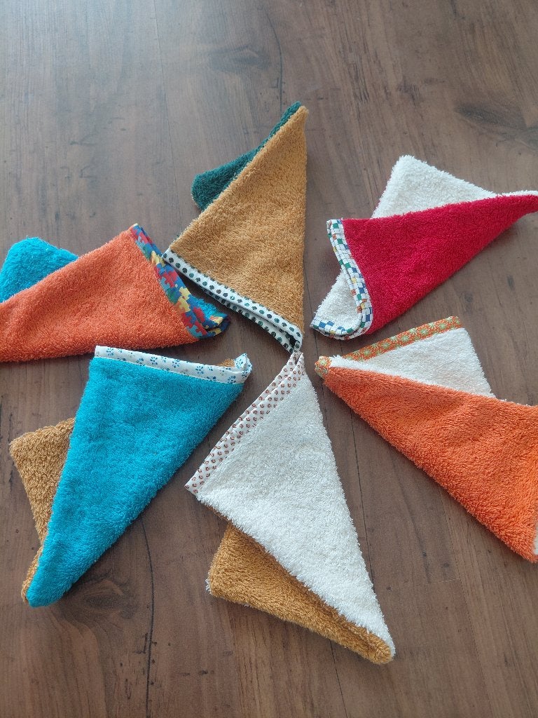 Washandjes met 2 kleuren, Ophalen of Verzenden, Nieuw, Overige kleuren, Overige typen