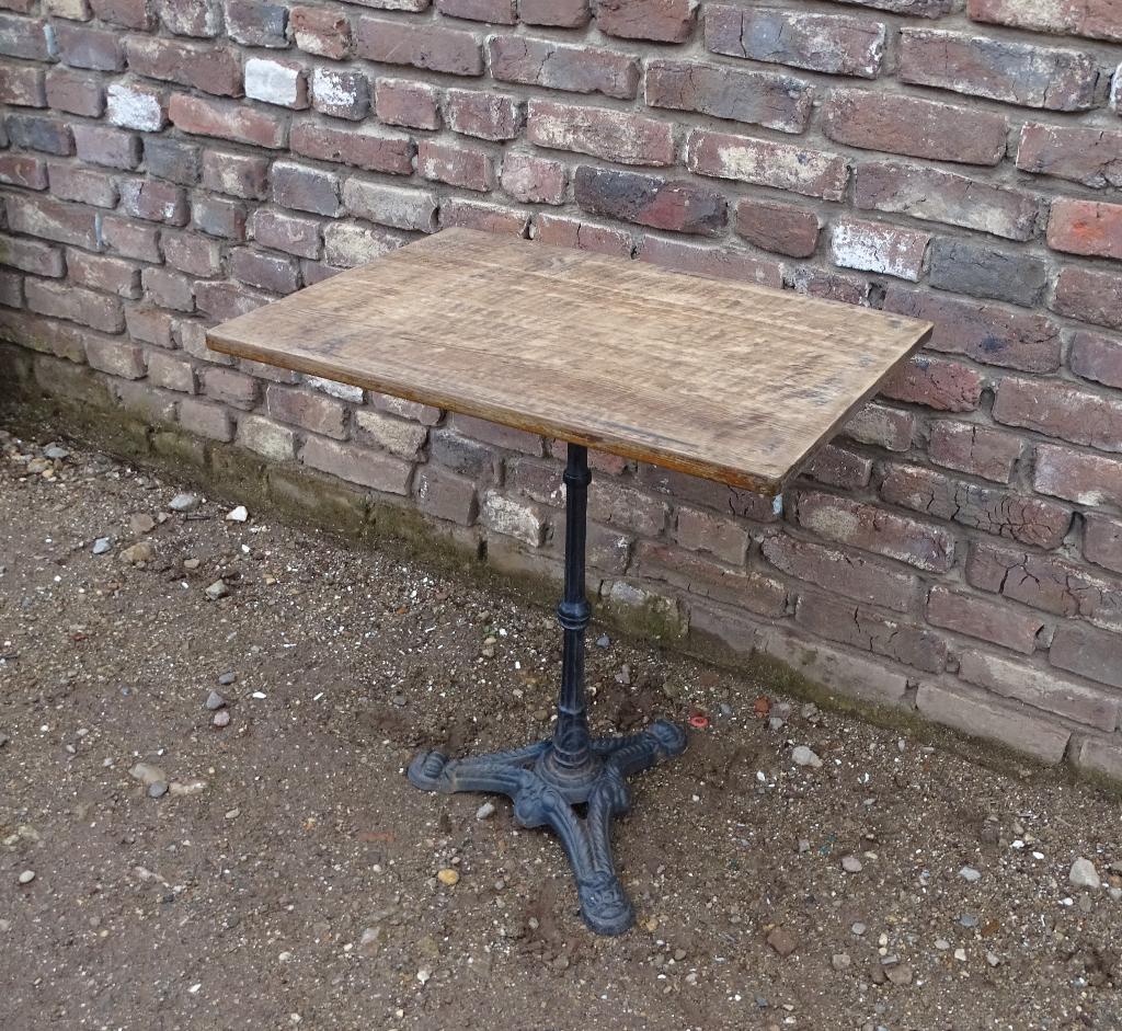 bistrotafel tuintafeltje cafétafel tafel eikenhouten blad, Ophalen