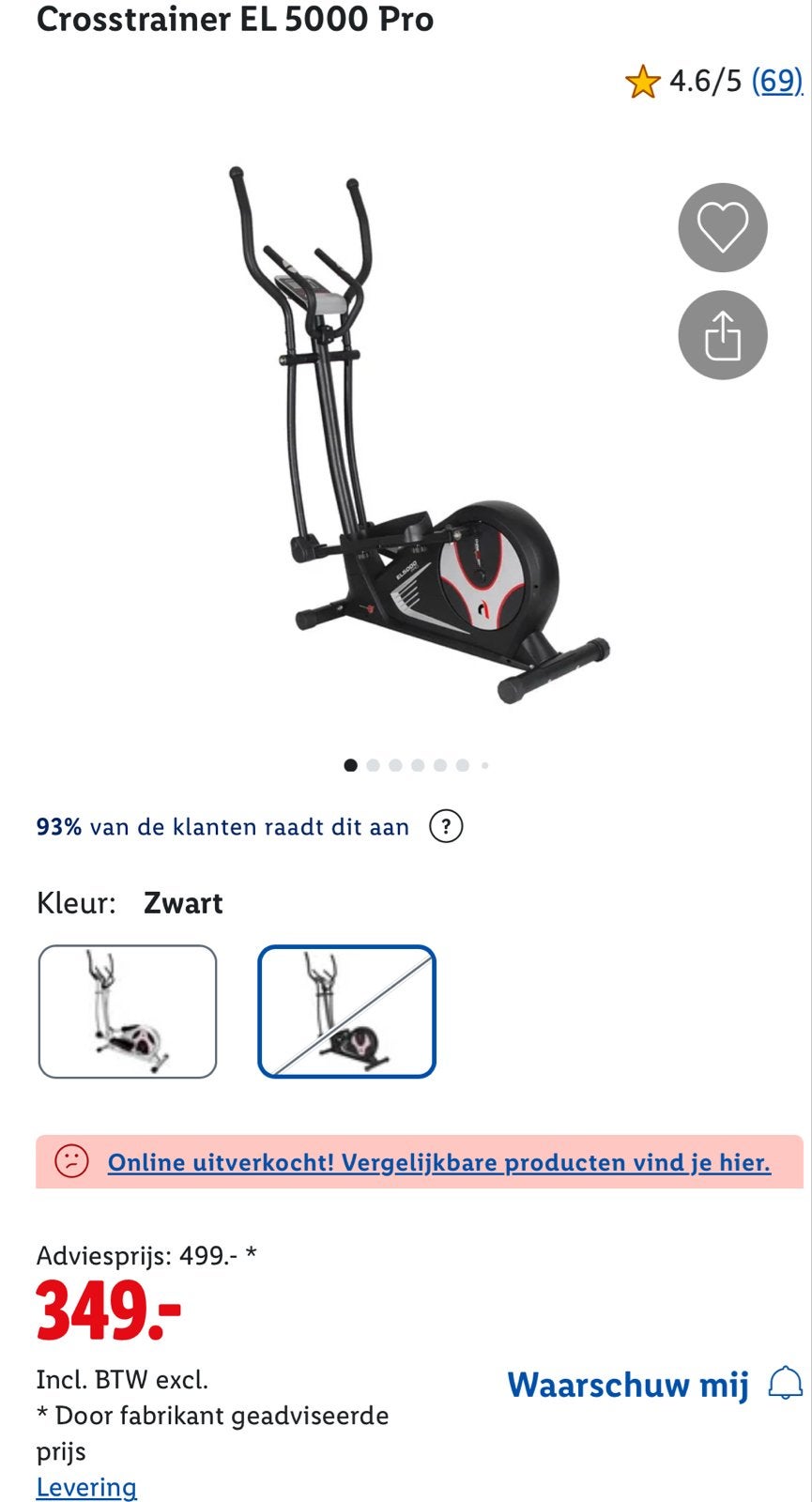 CHRISTOPEIT SPORT Crosstrainer EL 5000 Pro - Nieuw!, Ophalen, Nieuw, Armen, Crosstrainer