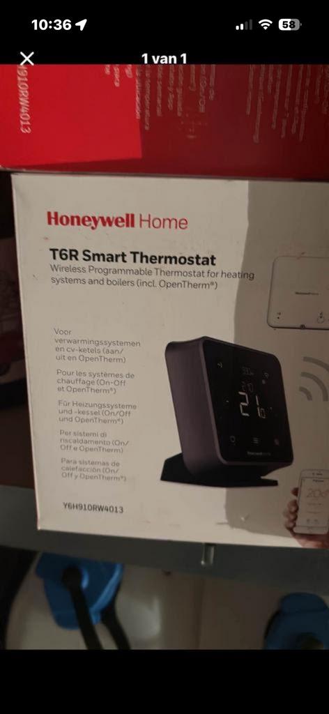 Honeywell t6 smart thermostaat (3 stuls), Ophalen of Verzenden, Nieuw