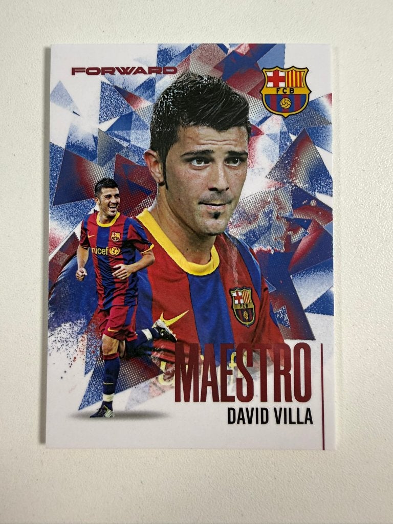 David Villa /09 Maestro Futera FX Barcelona 2026, Ophalen of Verzenden, Nieuw, Buitenlandse clubs, Poster, Plaatje of Sticker