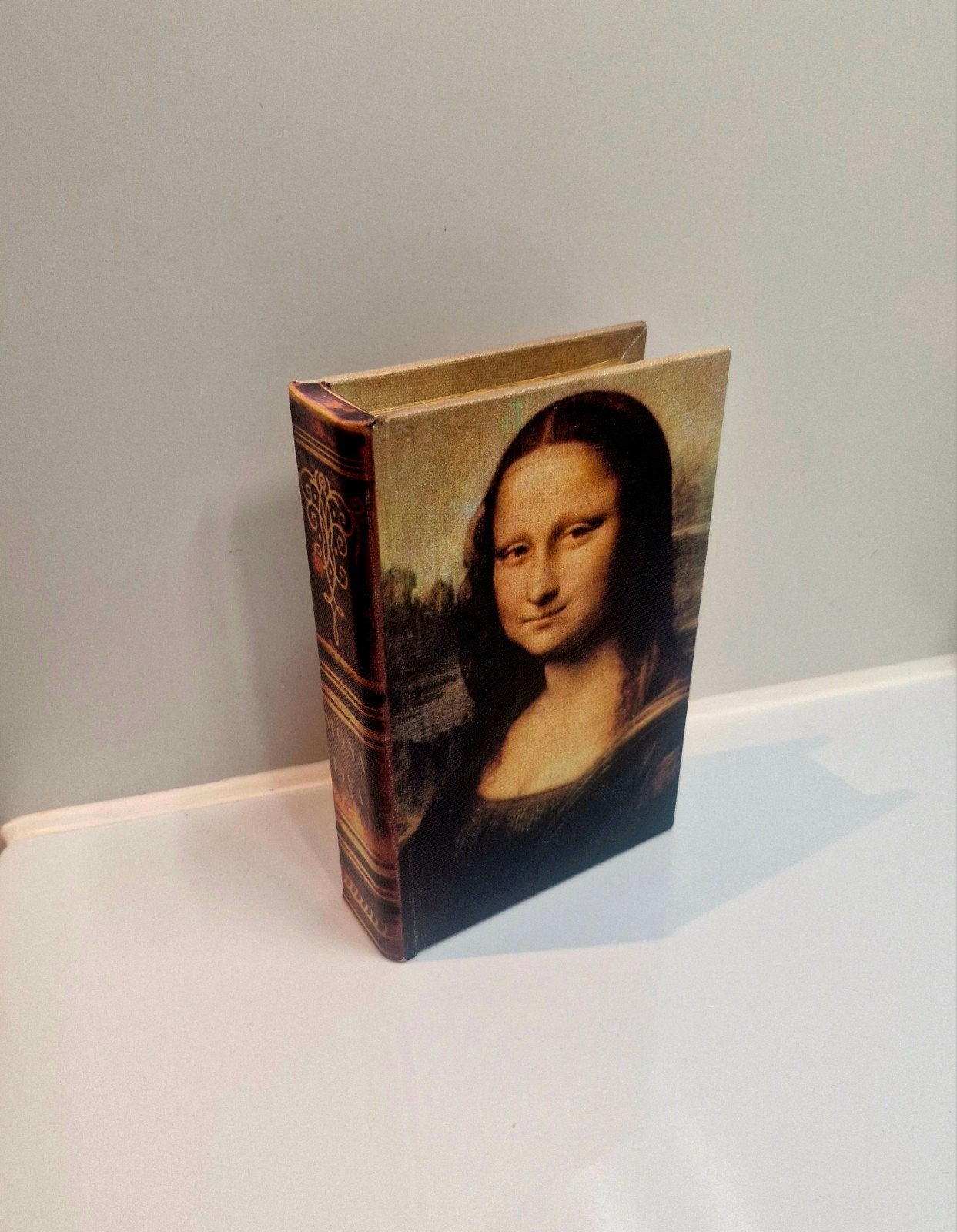 Opbergboek Mona Lisa - Decoratieve Opbergdoos, Ophalen of Verzenden