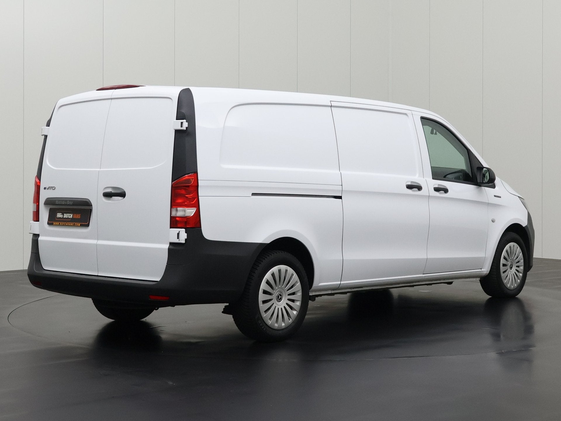 Mercedes-Benz eVito 112CDi Xlang 66KWh | SOH 93,6% | Achterd, Auto's, Automaat, Elektrische ramen, Gebruikt, Wit
