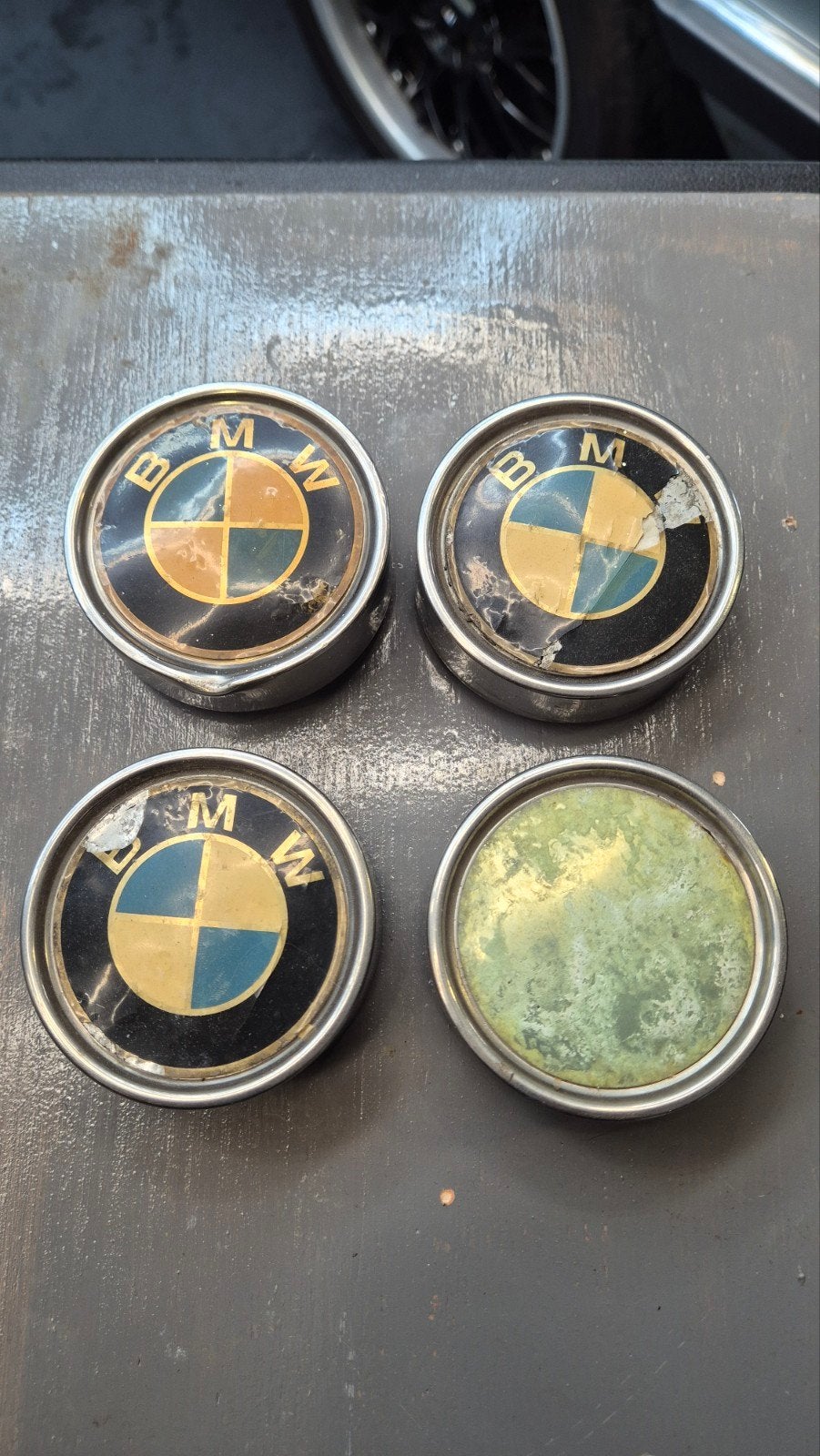 Originele BMW naafdoppen / kroonvelgen, Auto-onderdelen, Ophalen of Verzenden, Gebruikt, BMW