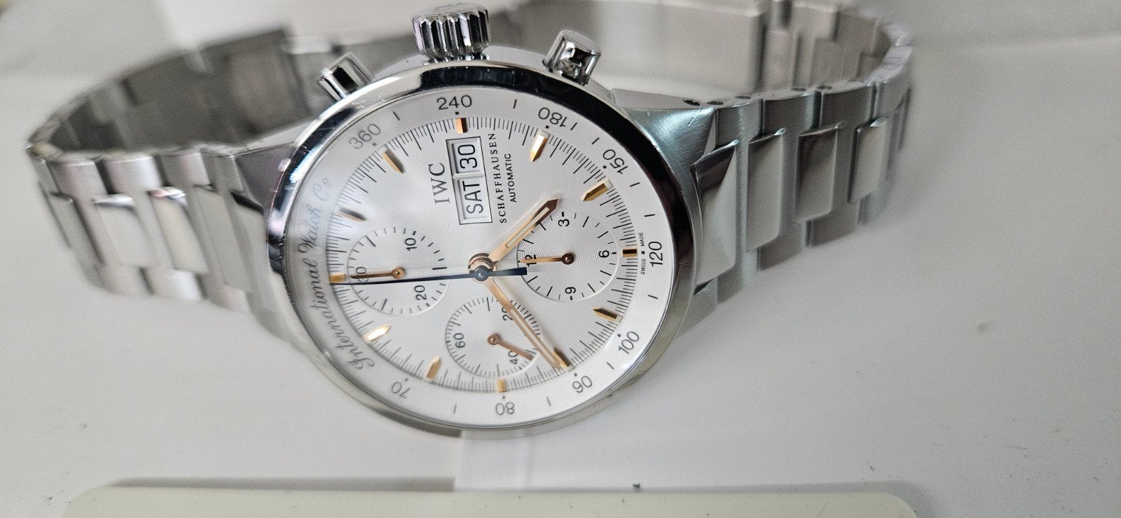 IWC GST Chrono-Automatic Herenhorloge Staal, Sieraden, Tassen en Uiterlijk, Overige merken, Staal, Staal, Polshorloge