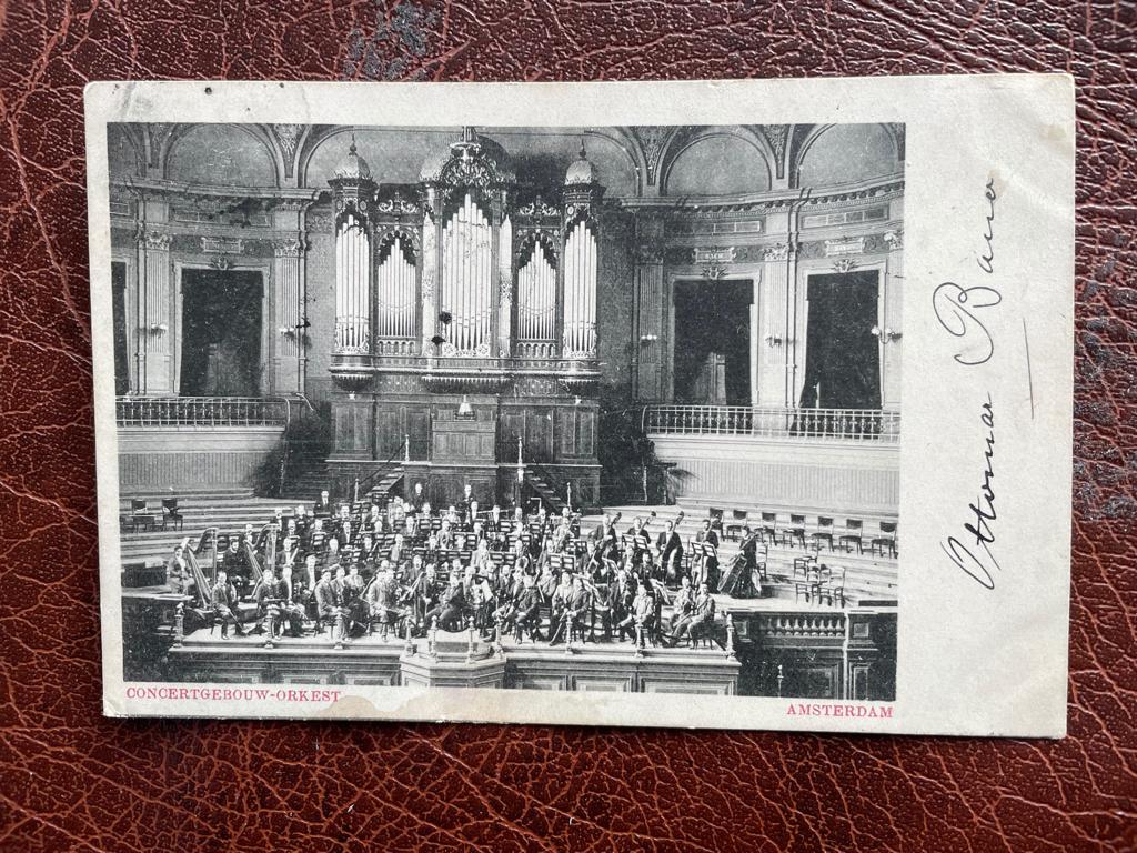 ansichtkaart van Amsterdam, Concertgebouw-orkest., Verzenden, Voor 1920, Noord-Holland