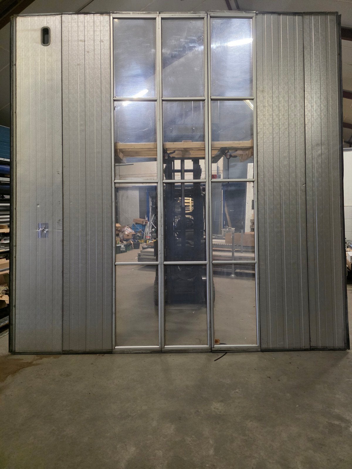 2x Nassau overheaddeur roldeur garagedeur, Gebruikt, Ophalen of Verzenden, Metaal, 120 cm of meer