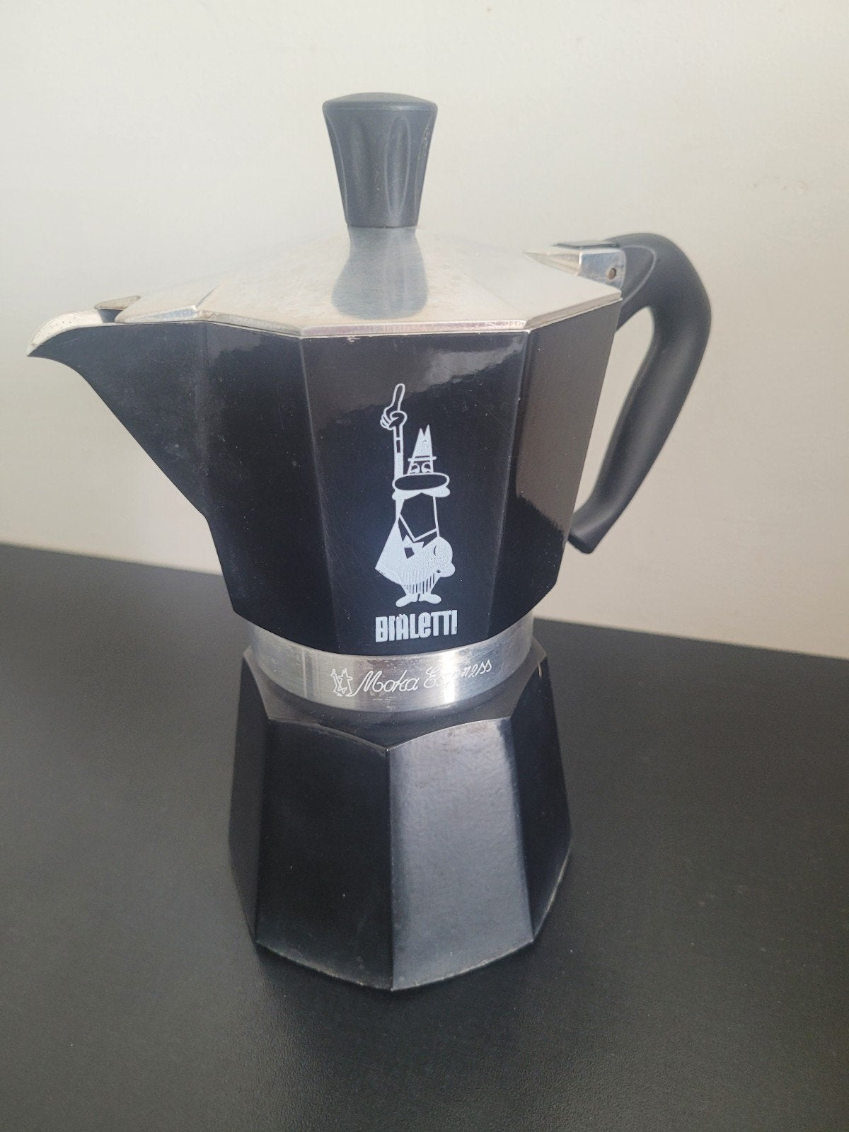 Berletti 6 kops Moka Express percolator, Gebruikt, Overige modellen, Gemalen koffie, Ophalen of Verzenden