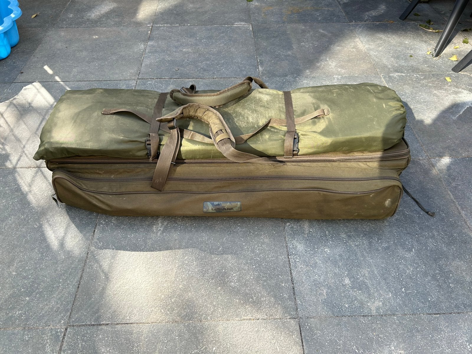 Nash Dwarf 3 rod 9ft carry system - foudraal, Ophalen, Gebruikt