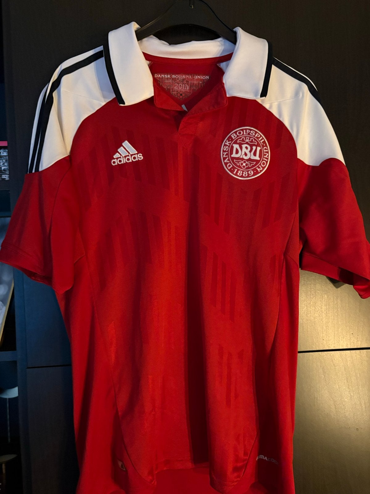 Denemarken Voetbalshirt 2012 Adidas Maat M, Maat 48/50 (M), Ophalen of Verzenden, Voetbal, Gedragen