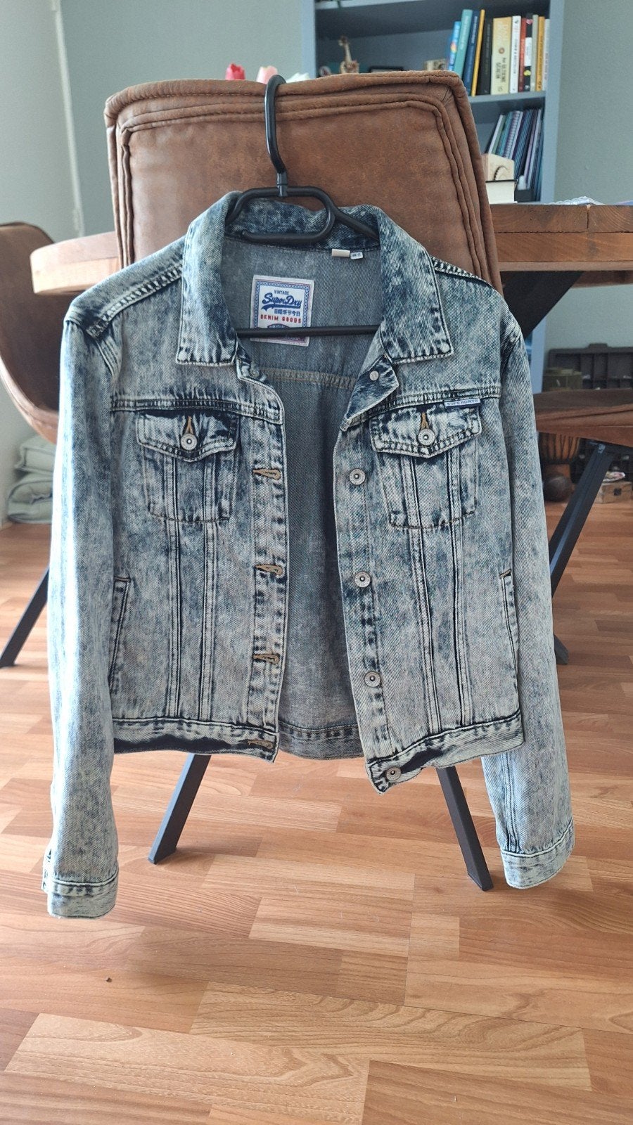 Superdry spijkerjas, Ophalen of Verzenden, Zo goed als nieuw, Blauw