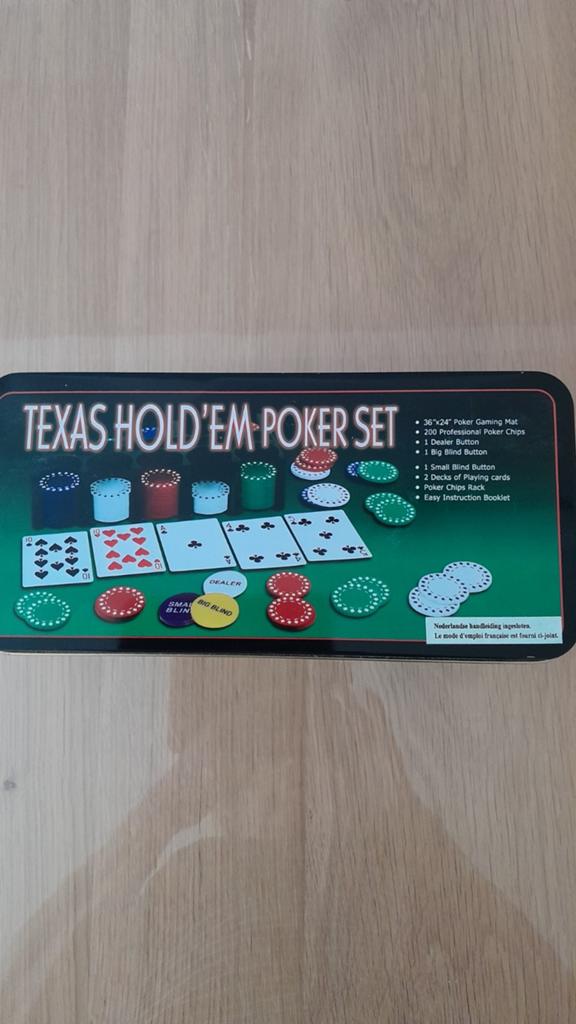 Pokerset, Ophalen, Zo goed als nieuw